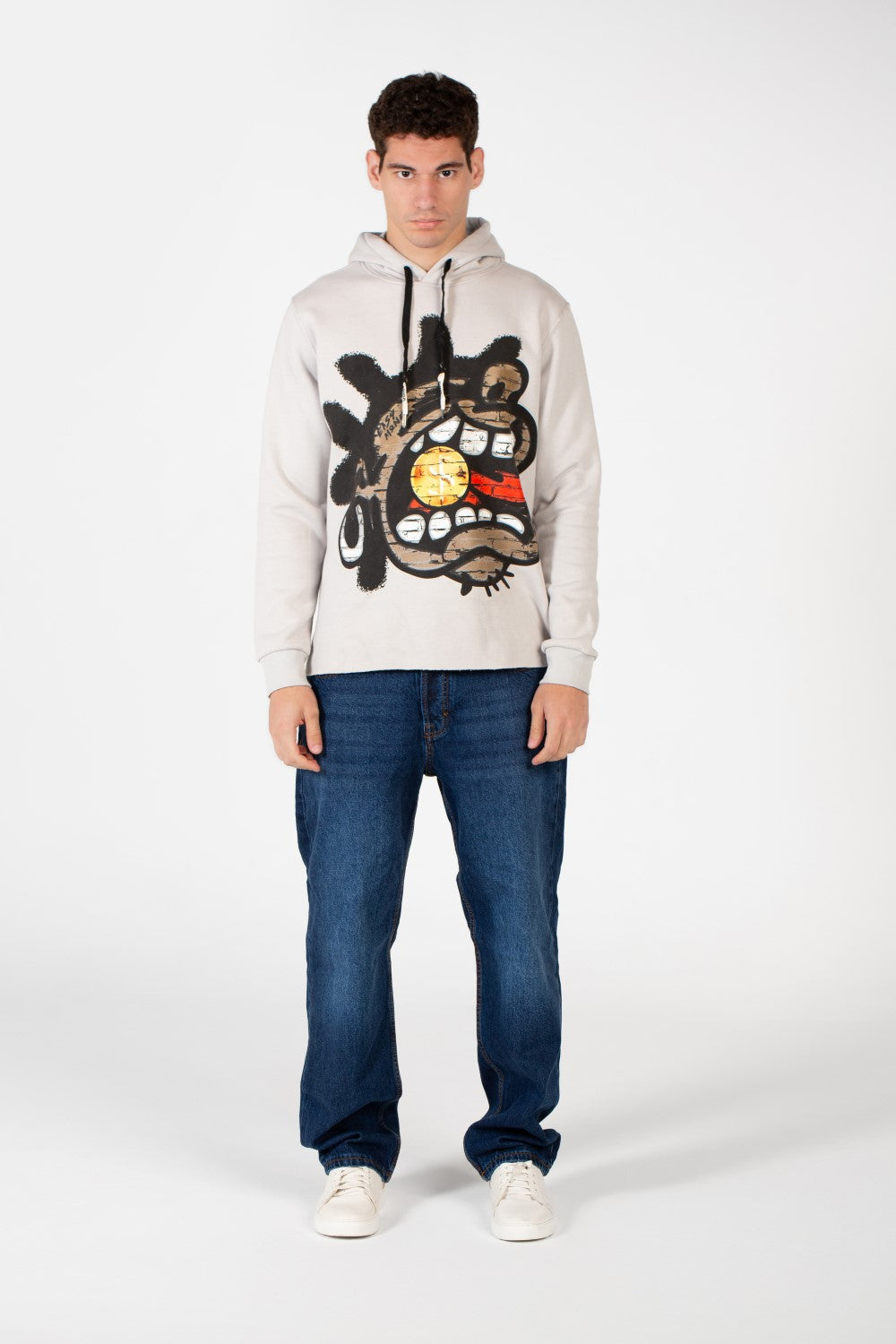 Men's Text Print Hoodie Sweatshirt