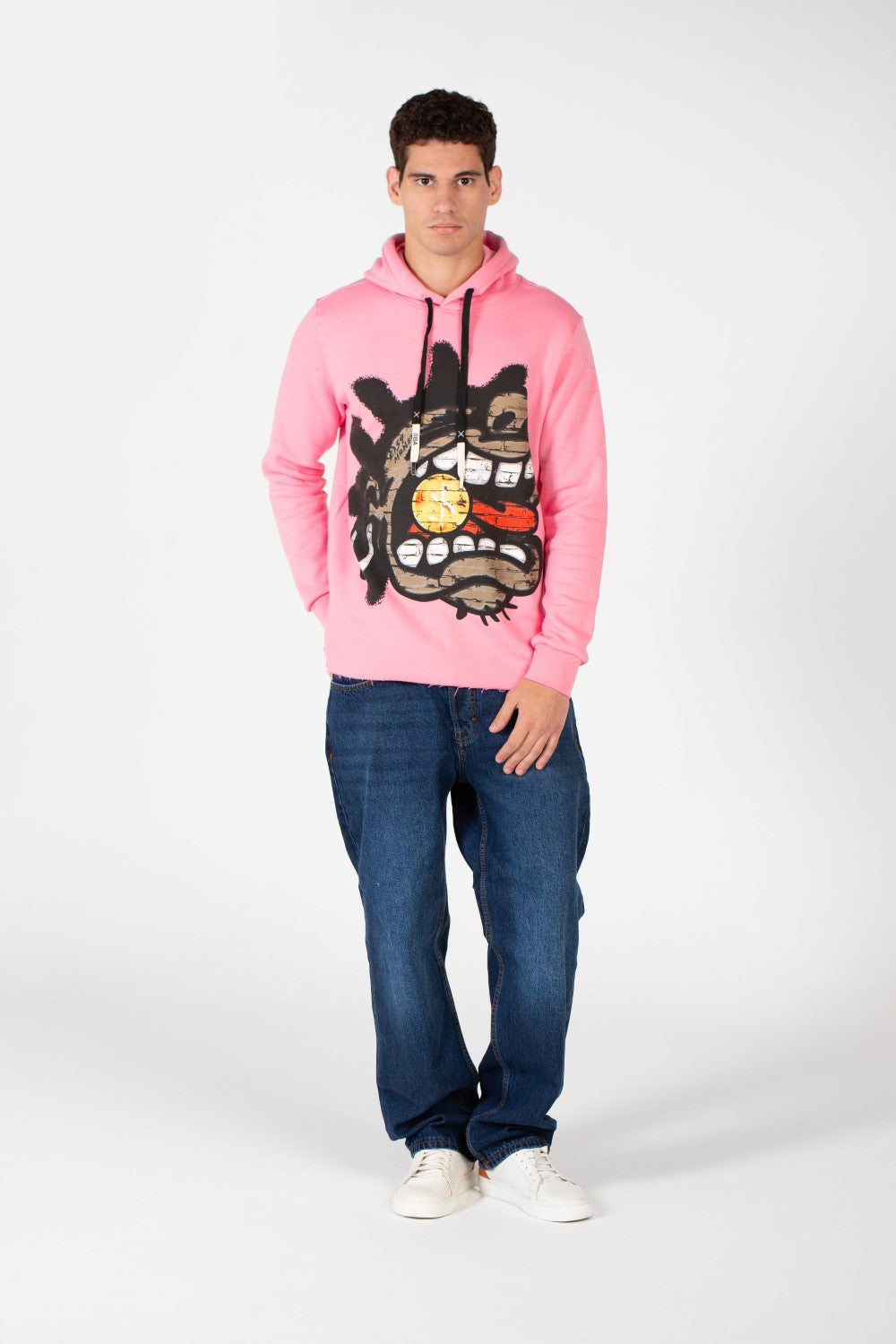 Men's Text Print Hoodie Sweatshirt