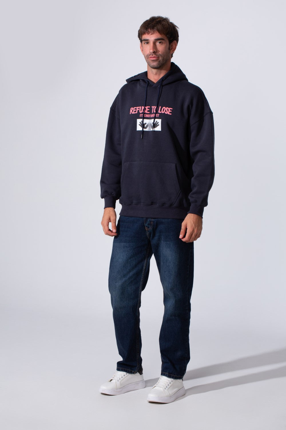 Men's Milton Regular Fit Graphic Print Hoodie Sweatshirt