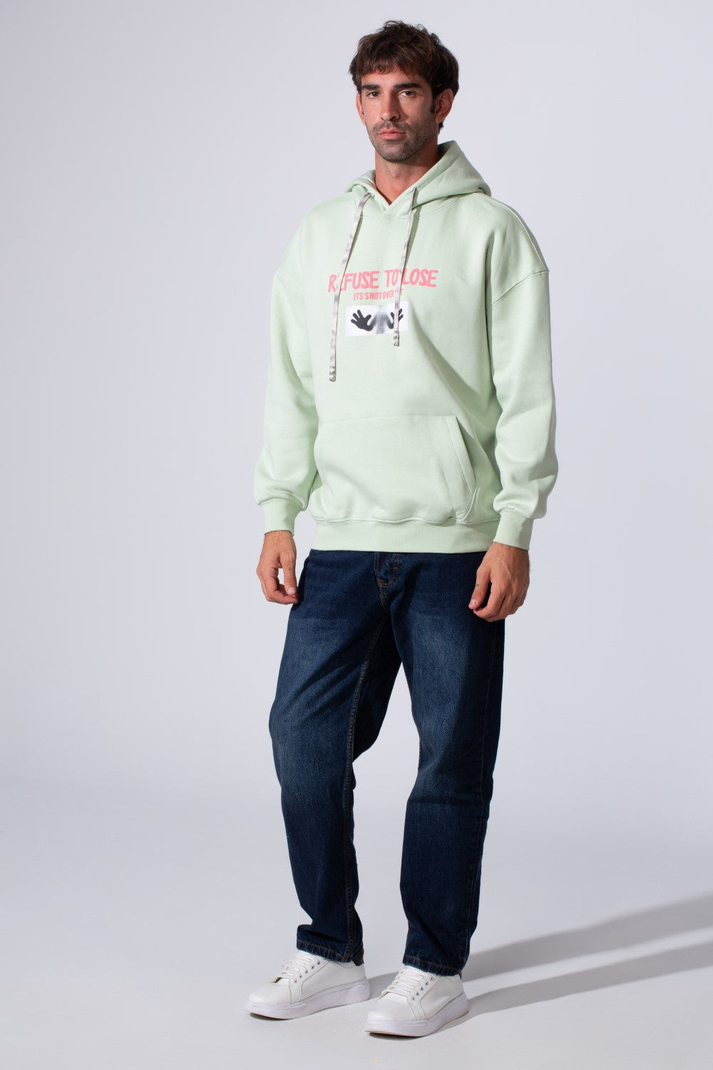 Men's Milton Regular Fit Graphic Print Hoodie Sweatshirt