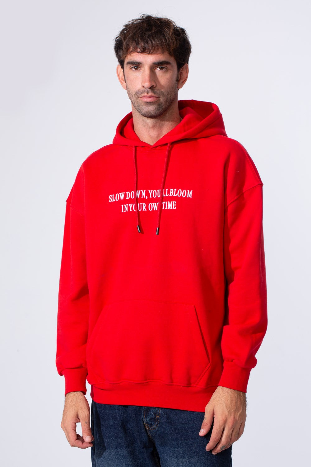 Men's Oversized Milton Printed Hoodie Sweatshirt With Front Pocket