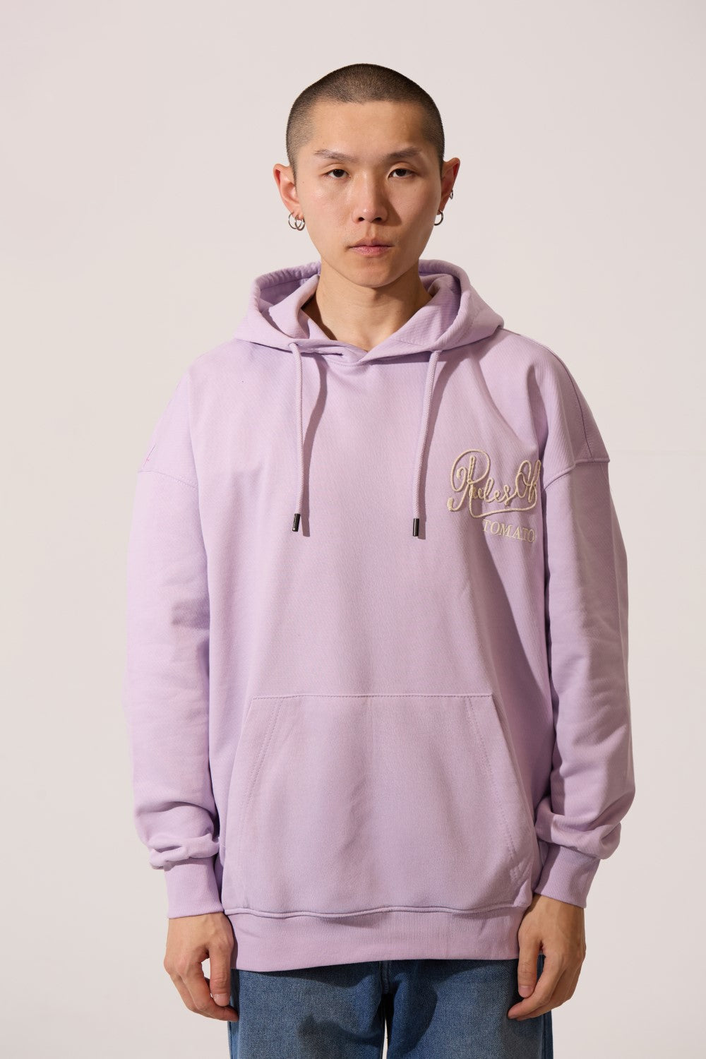 Men's Regular Fit Hooded Sweatshirt With Kangaroo Pocket And Front & Back Print