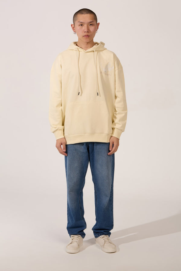 Men's Tomato Milton Regular Fit Sweatshirt With Modern Back Print Long Sleeves And Hood