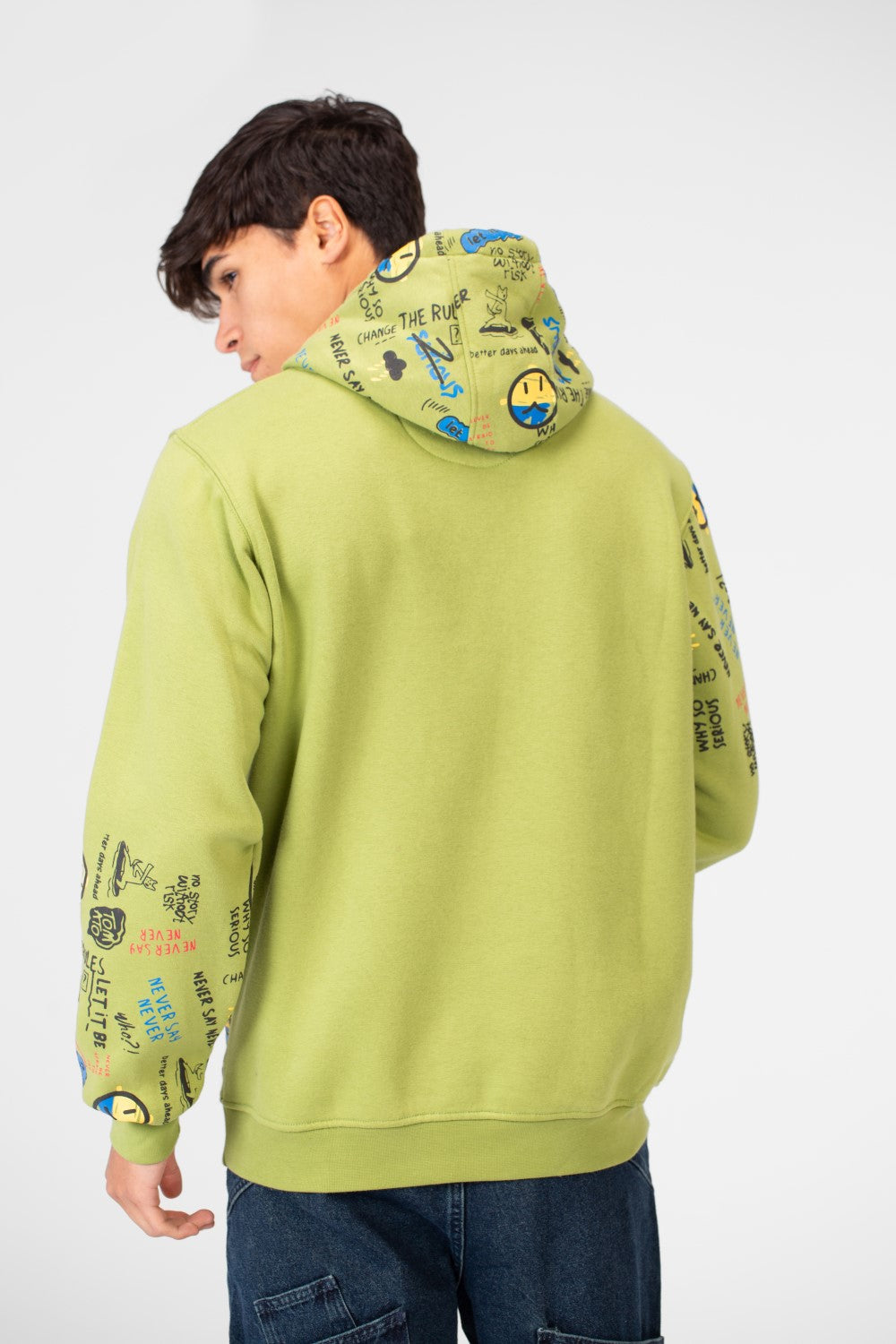 Men's Milton Printed Long Sleeve Hoodie
