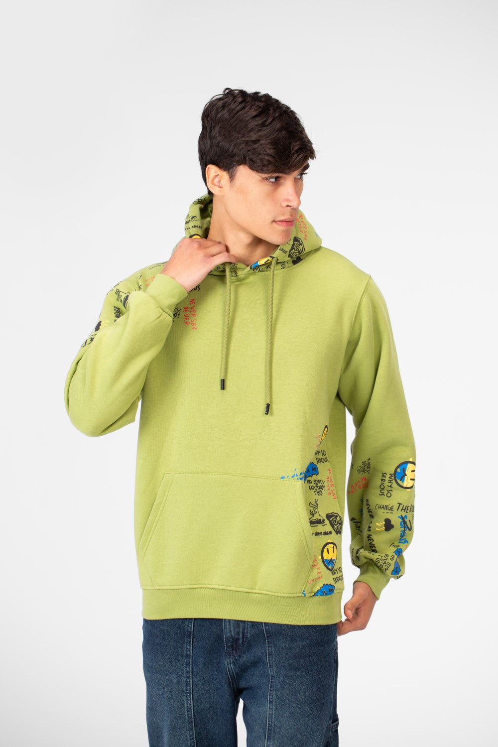 Men's Milton Printed Long Sleeve Hoodie
