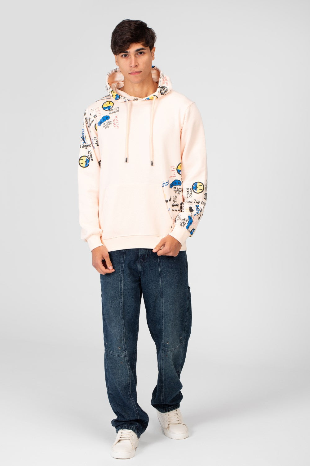 Men's Milton Printed Long Sleeve Hoodie