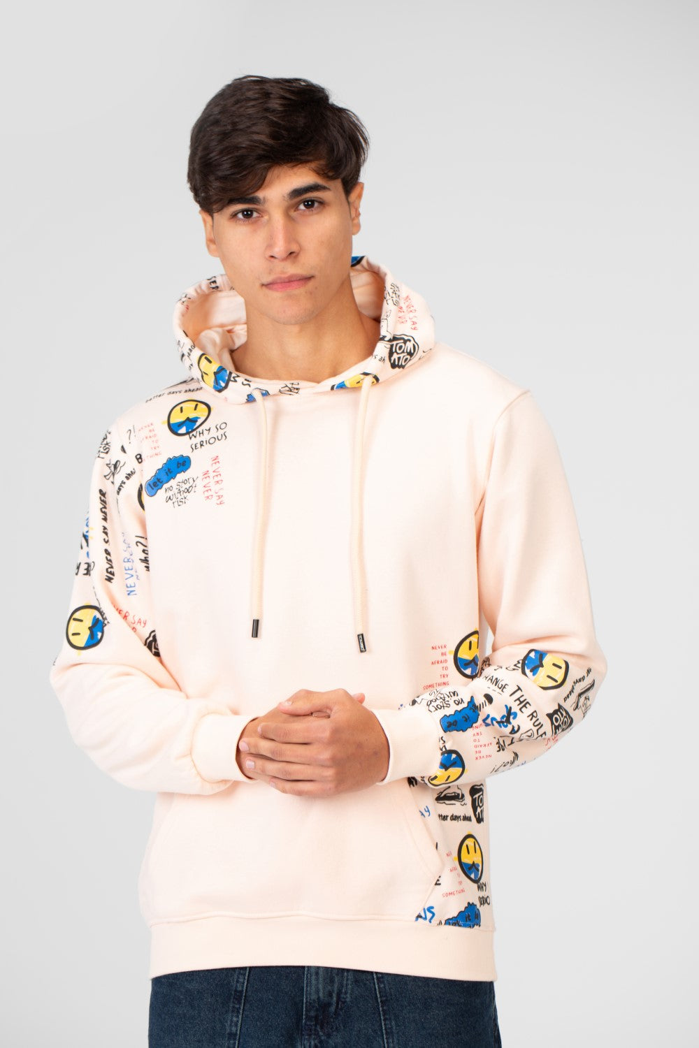 Men's Milton Printed Long Sleeve Hoodie