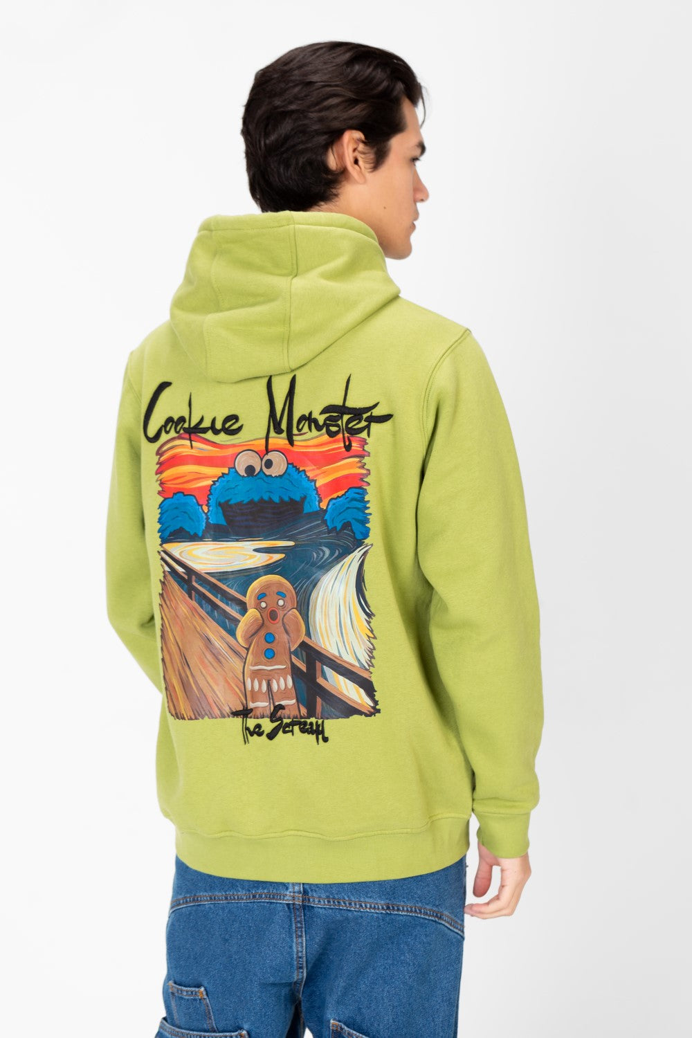 Men's Back Graphic Print Hoodie Sweatshirt