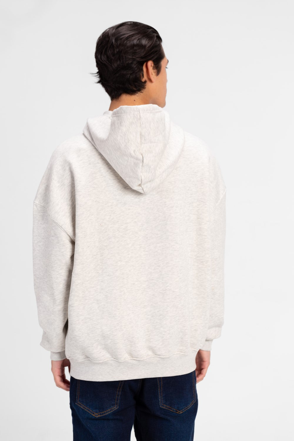 Men's Oversized Hood Sweatshirt With Front Print