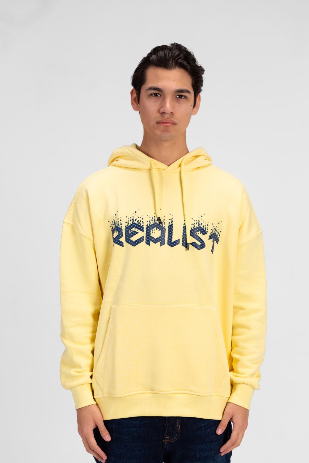 Men's Oversized Hood Sweatshirt With Front Print