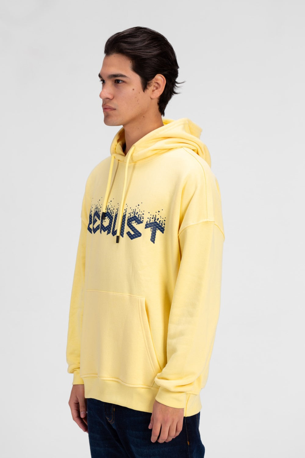 Men's Oversized Hood Sweatshirt With Front Print