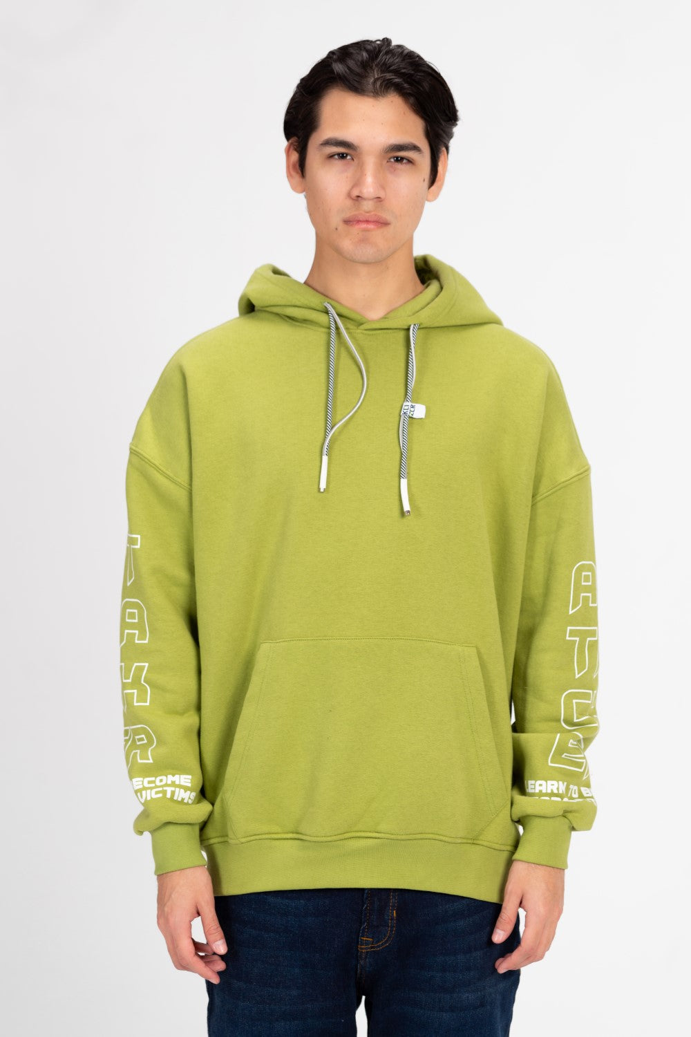 Men's Printed Oversized Hood Sweatshirt