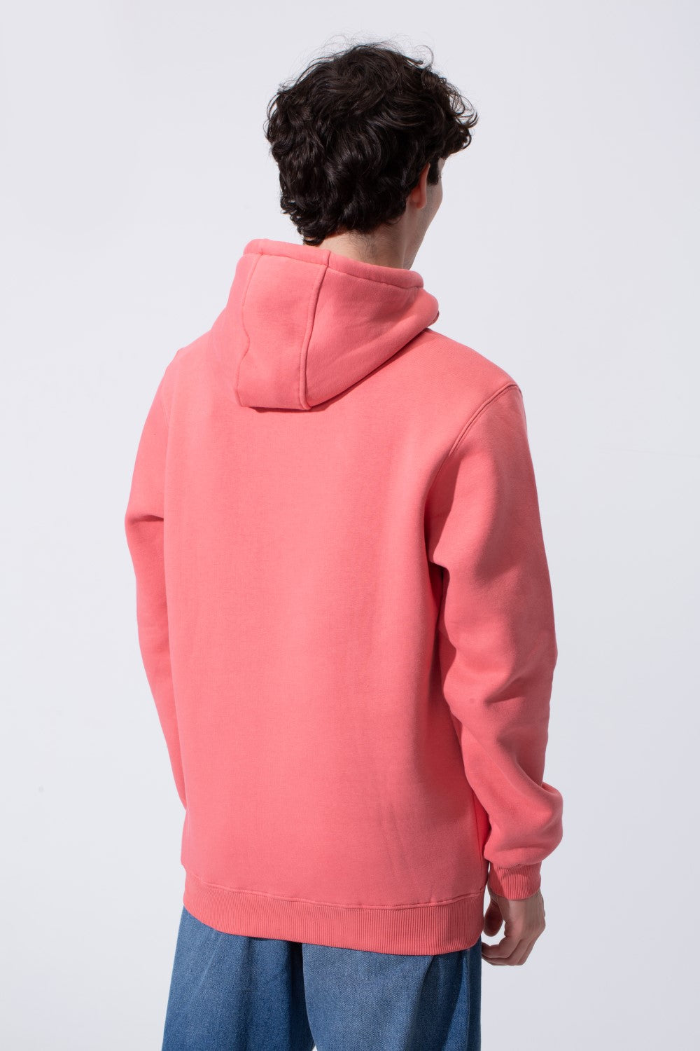 Men's Tomato Basic Slim Fit Milton Hoodie Sweatshirt With Front Pocket And Long Sleeves