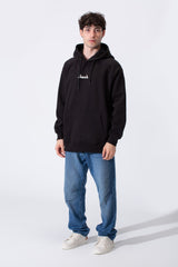 Men's Regular Fit Melton Sweatshirt With Graphic Print And Hood