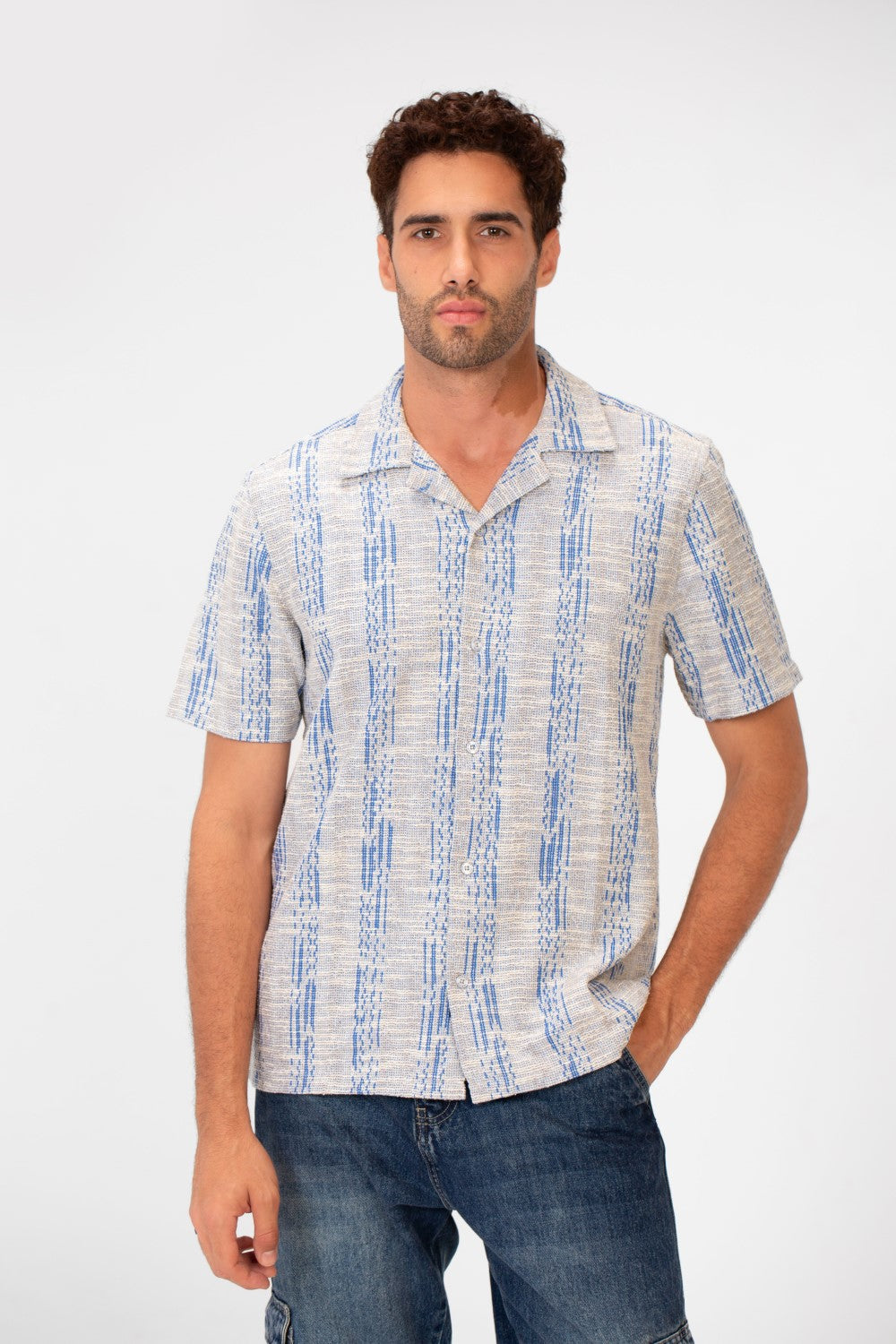 Men's Summer Modern Slim Fit Half Sleeve Mesh Shirt