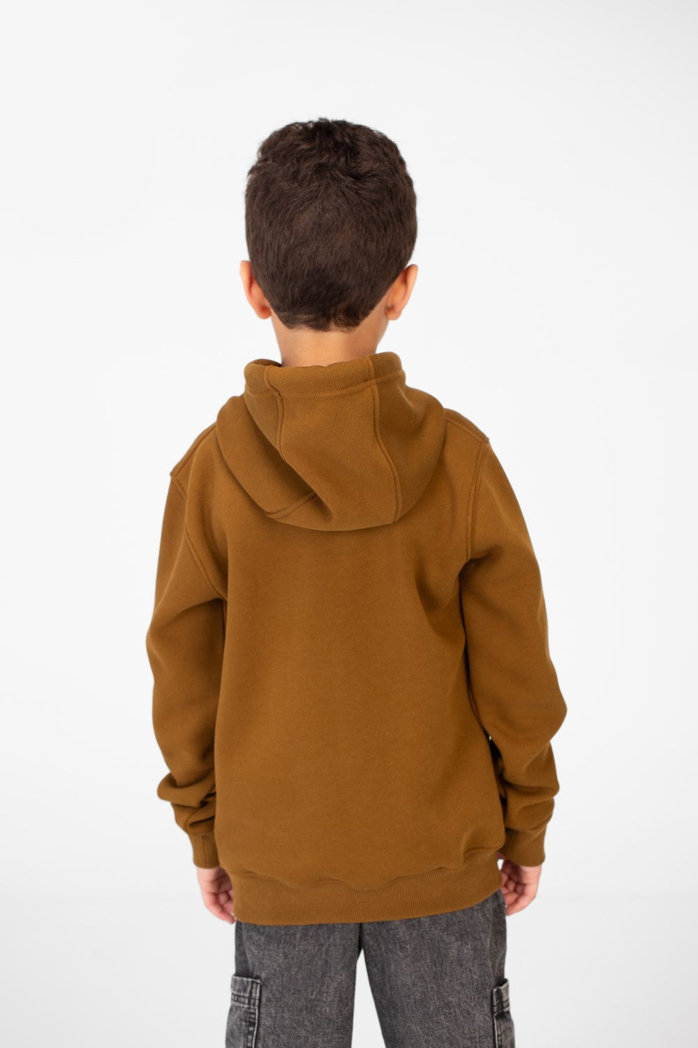 Boy's Hoodie With Side Print And Long Sleeves