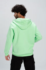 Men's Padded Hooded Full Zipper Made Of Soft Melton Basic Sweatshirt
