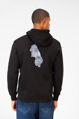 Men's Hood Sweatshirt With Round Neck And Zippers