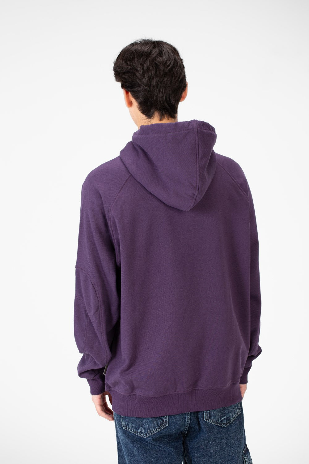 Men's Oversize Hooded Sweatshirt With Full Zipper