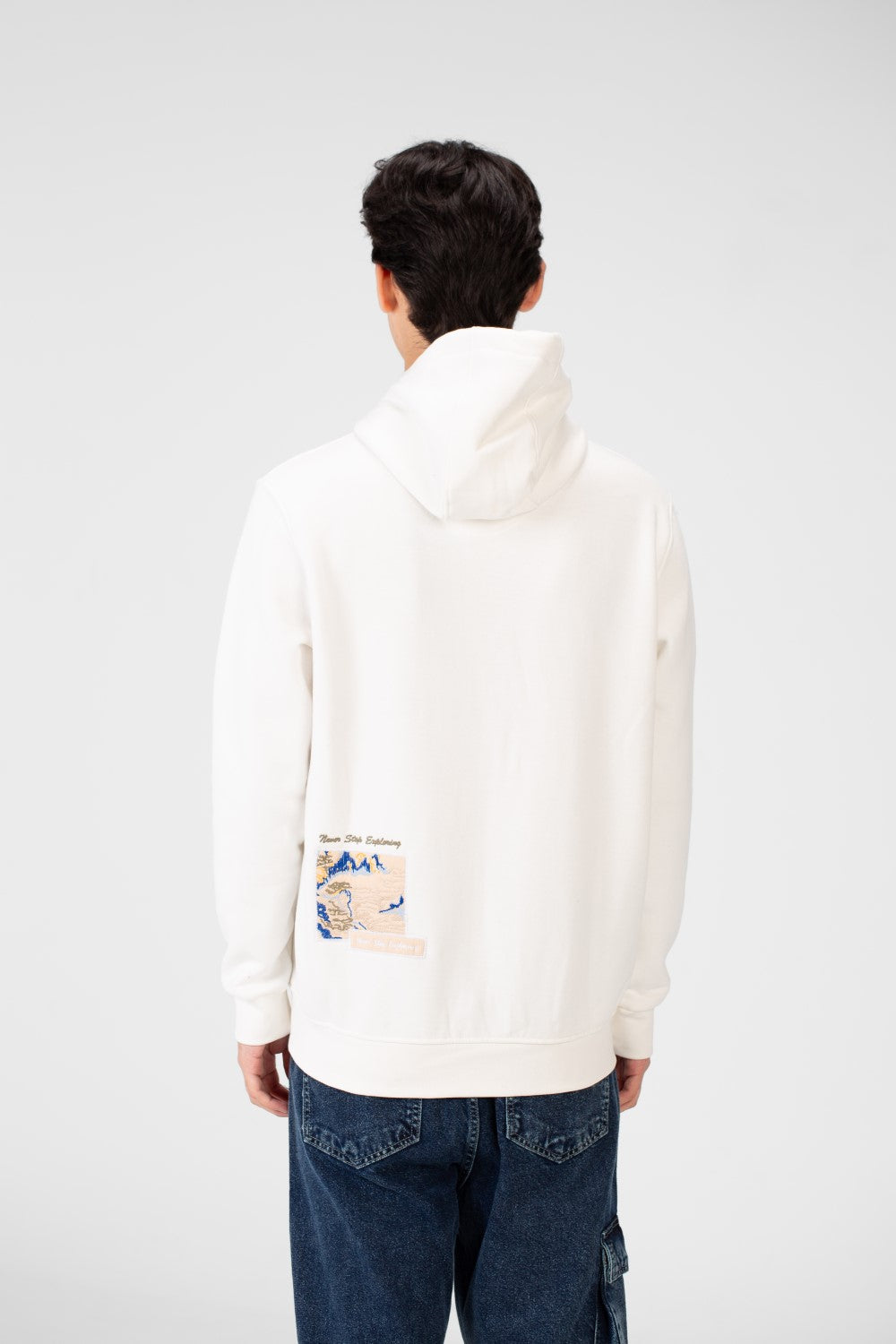 Men's Printed Long Sleeves Hooded Sweatshirt