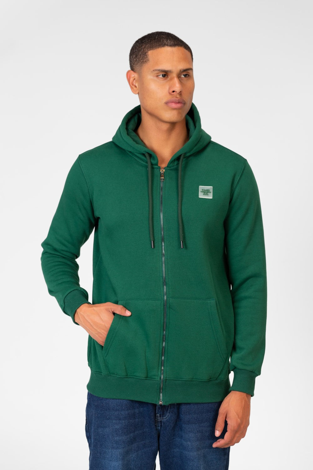 Men's Basic Sweatshirt With Zippers And Front Pockets