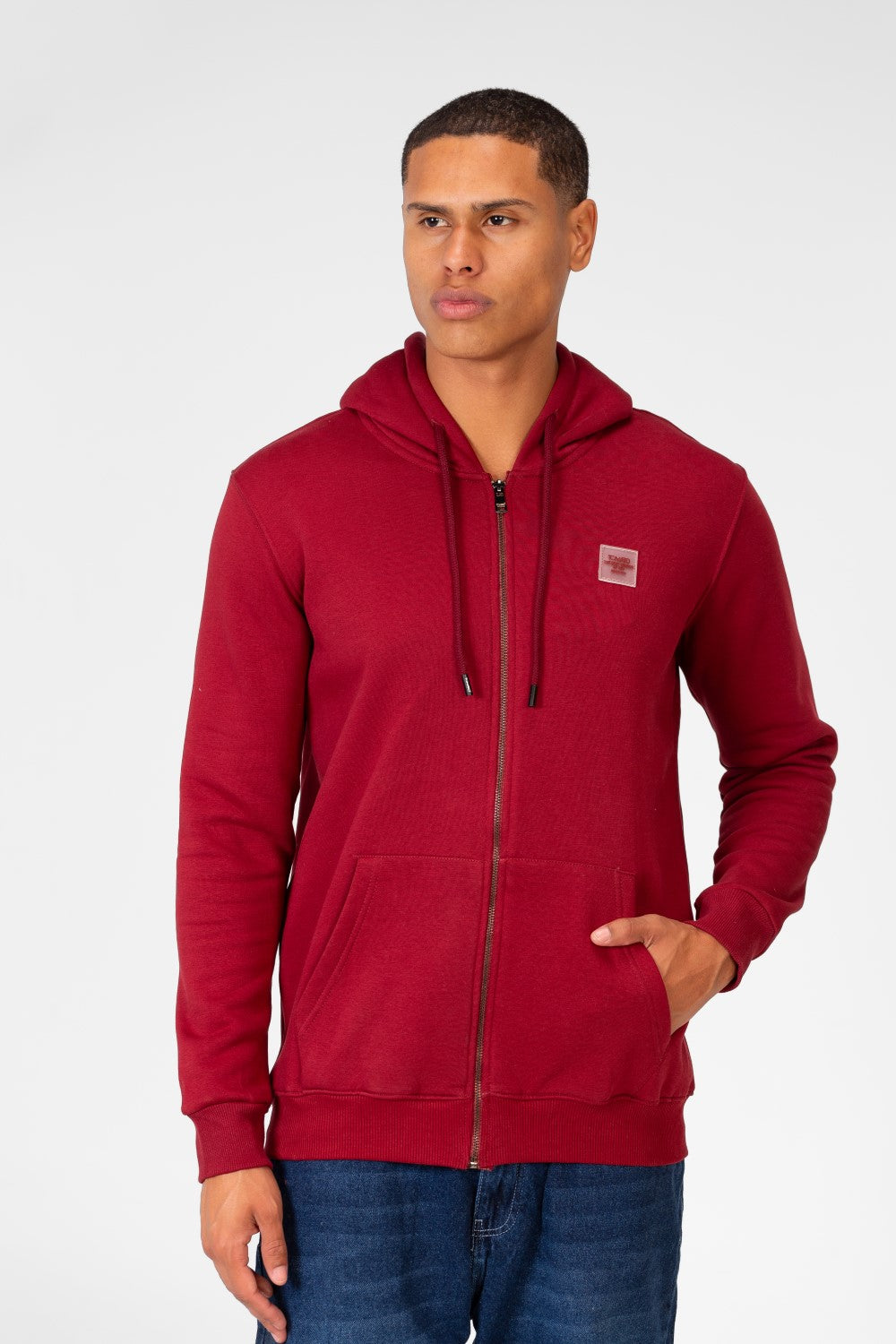 Men's Basic Sweatshirt With Zippers And Front Pockets