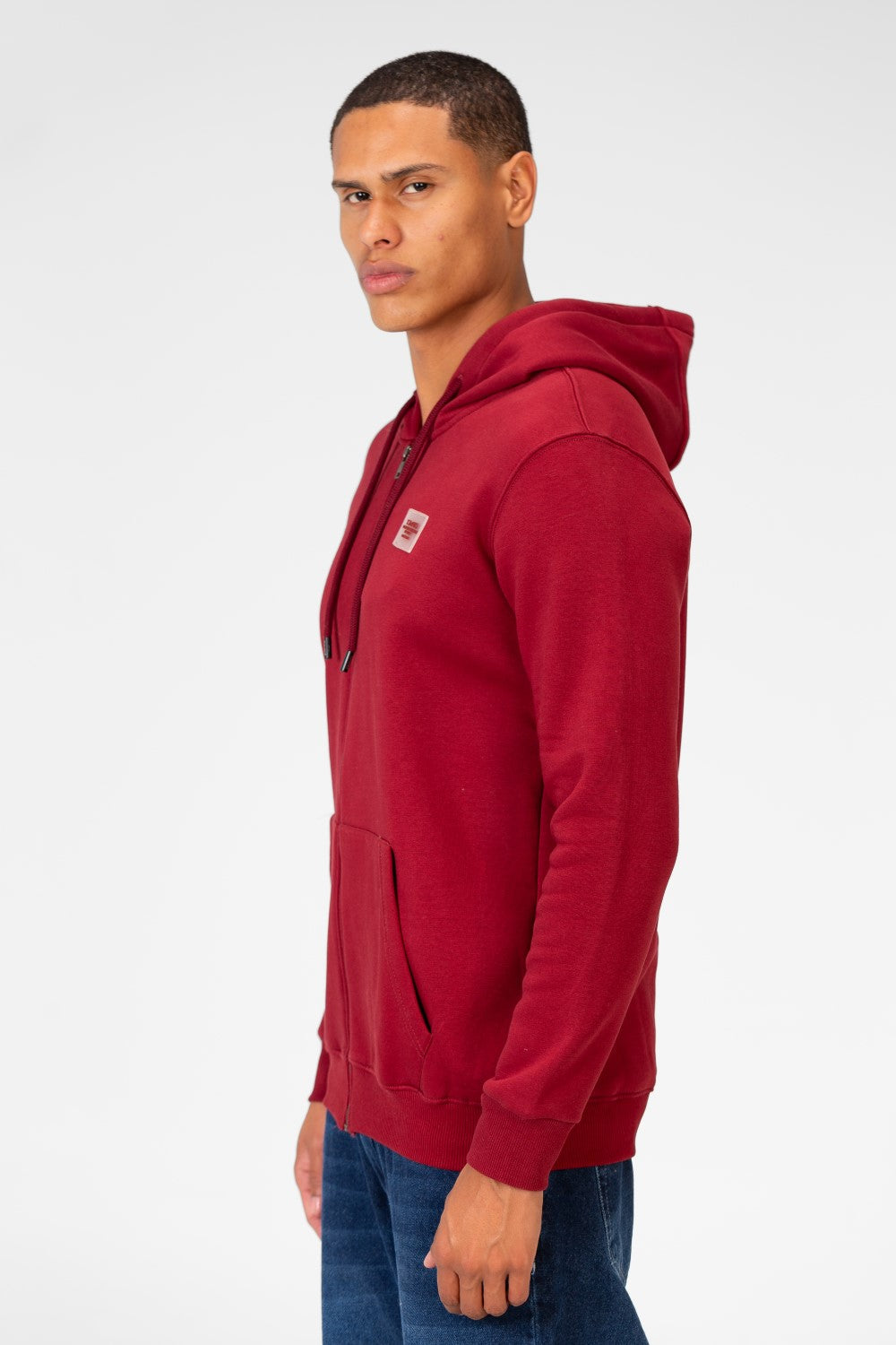 Men's Basic Sweatshirt With Zippers And Front Pockets