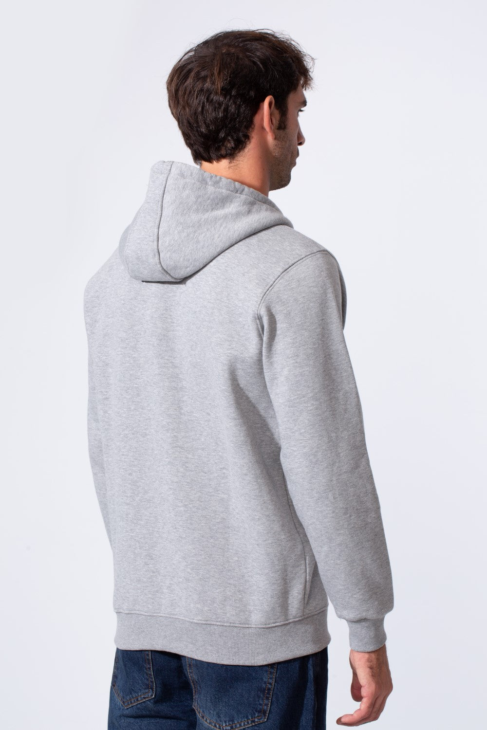 Men's Tomato Slim Fit Milton Full Zip Hoodie Sweatshirt