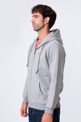 Men's Tomato Slim Fit Milton Full Zip Hoodie Sweatshirt