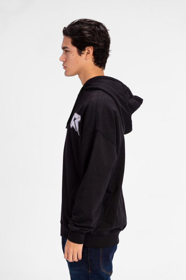 Men's Basic Oversized Full Front Zip Sweatshirt