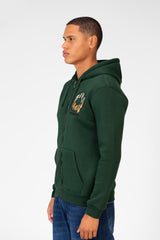 Men's Hood Sweatshirt With Full Front Zipper