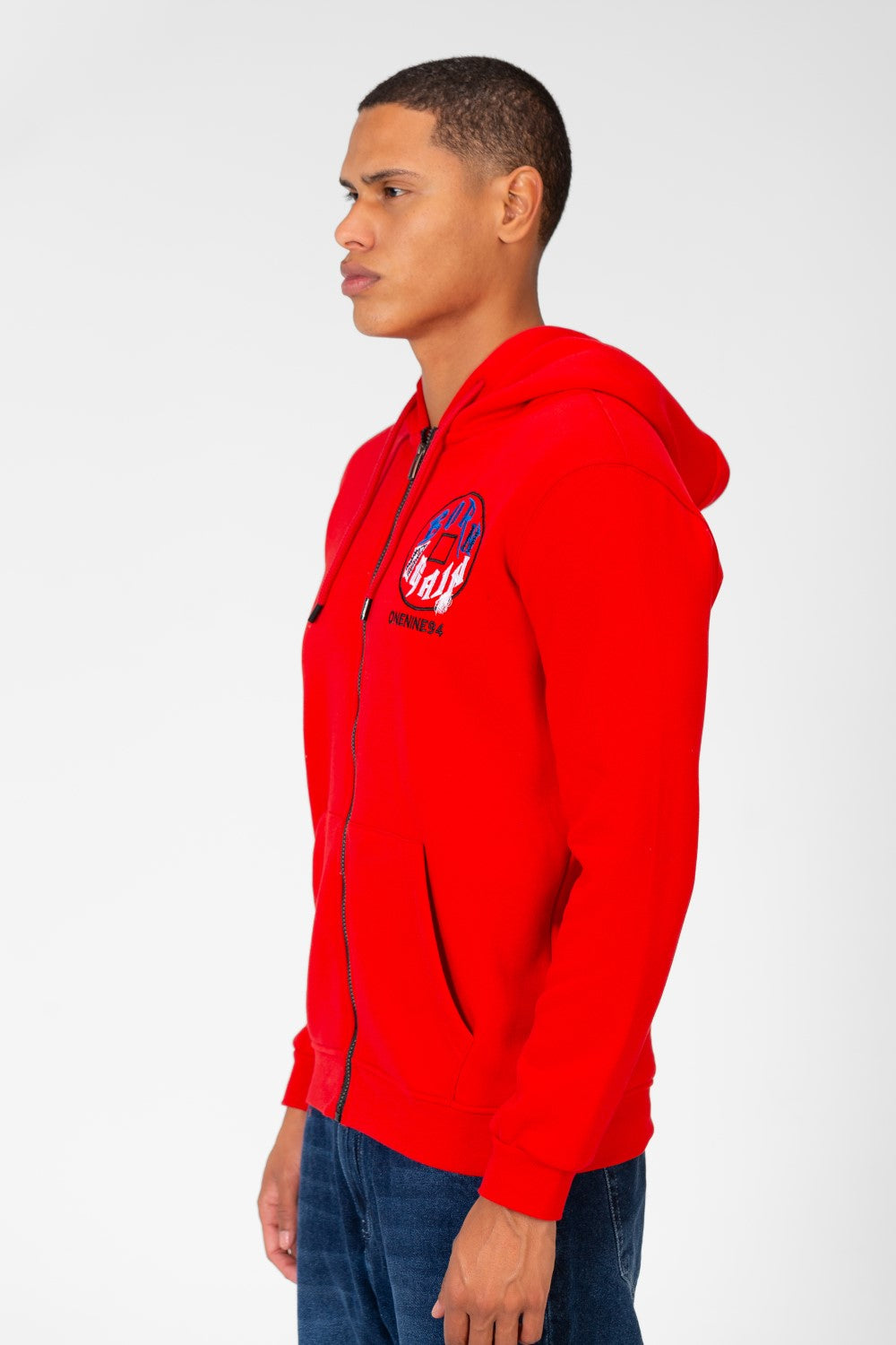 Men's Hood Sweatshirt With Full Front Zipper