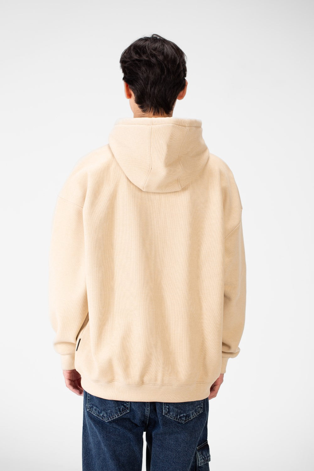 Men's Oversized Basic Hood Sweatshirt With Full Zippers