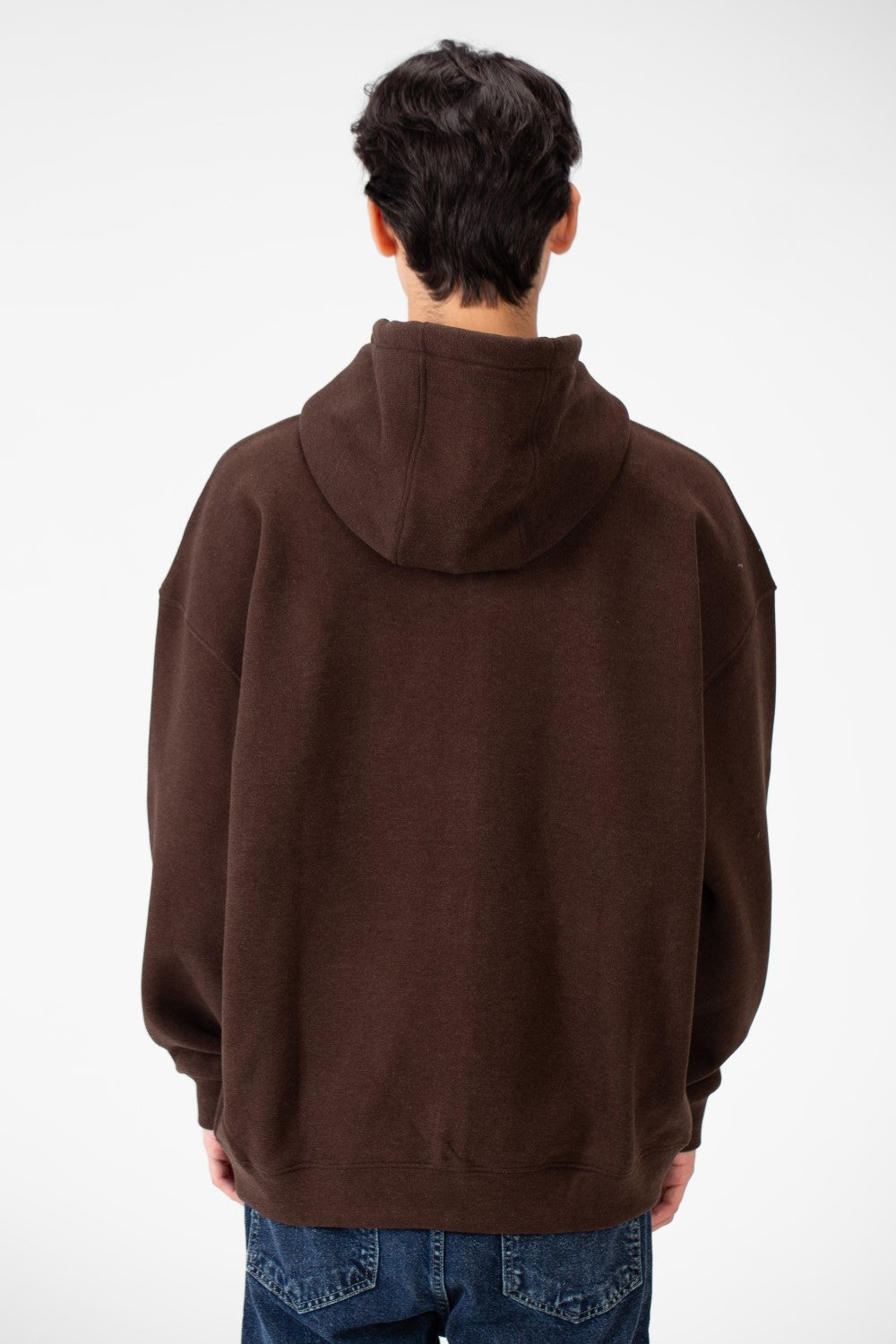 Men's Oversized Basic Hood Sweatshirt With Full Zippers