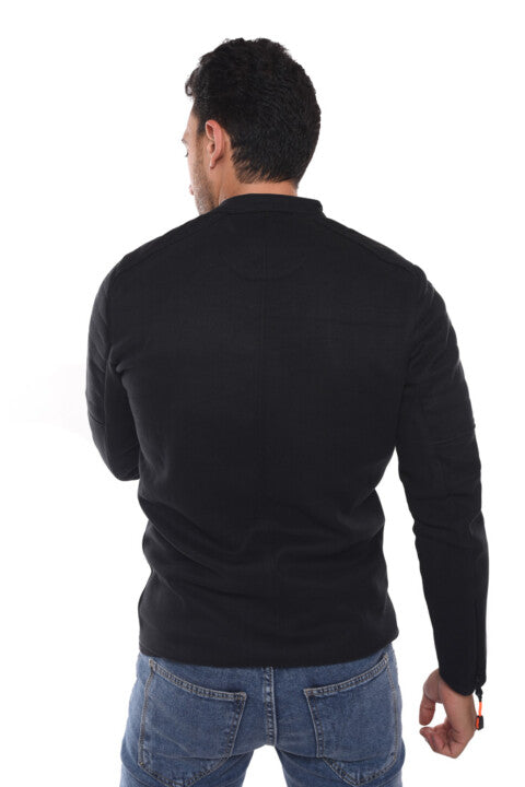Men's Slim Fit Full Zipper Padded Sweatshirt