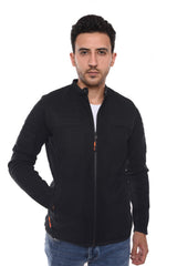 Men's Slim Fit Full Zipper Padded Sweatshirt