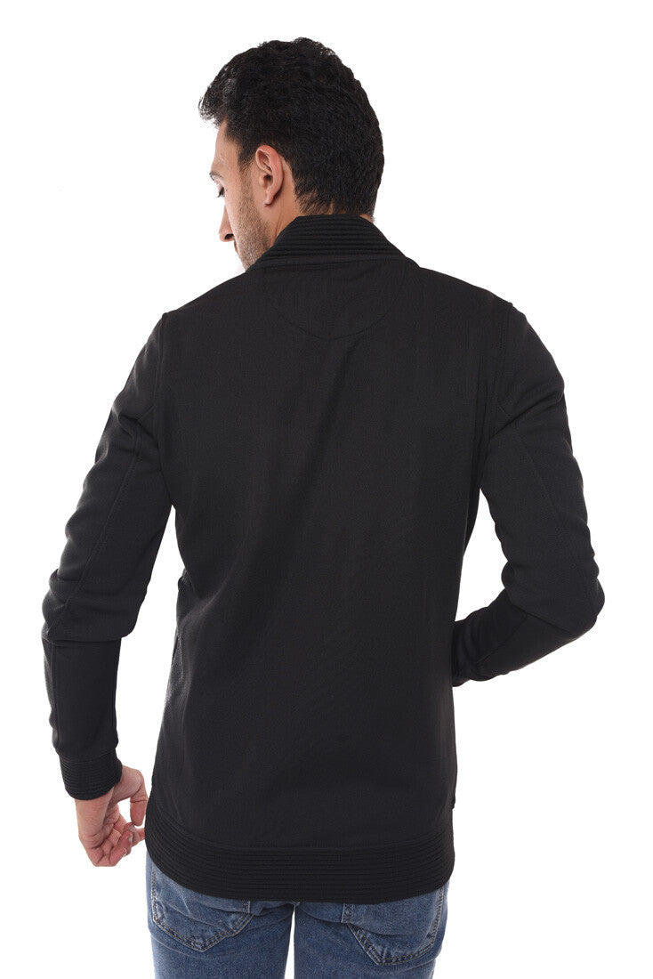 Men's Slim Fit Full Zipper Basic Sweatshirt