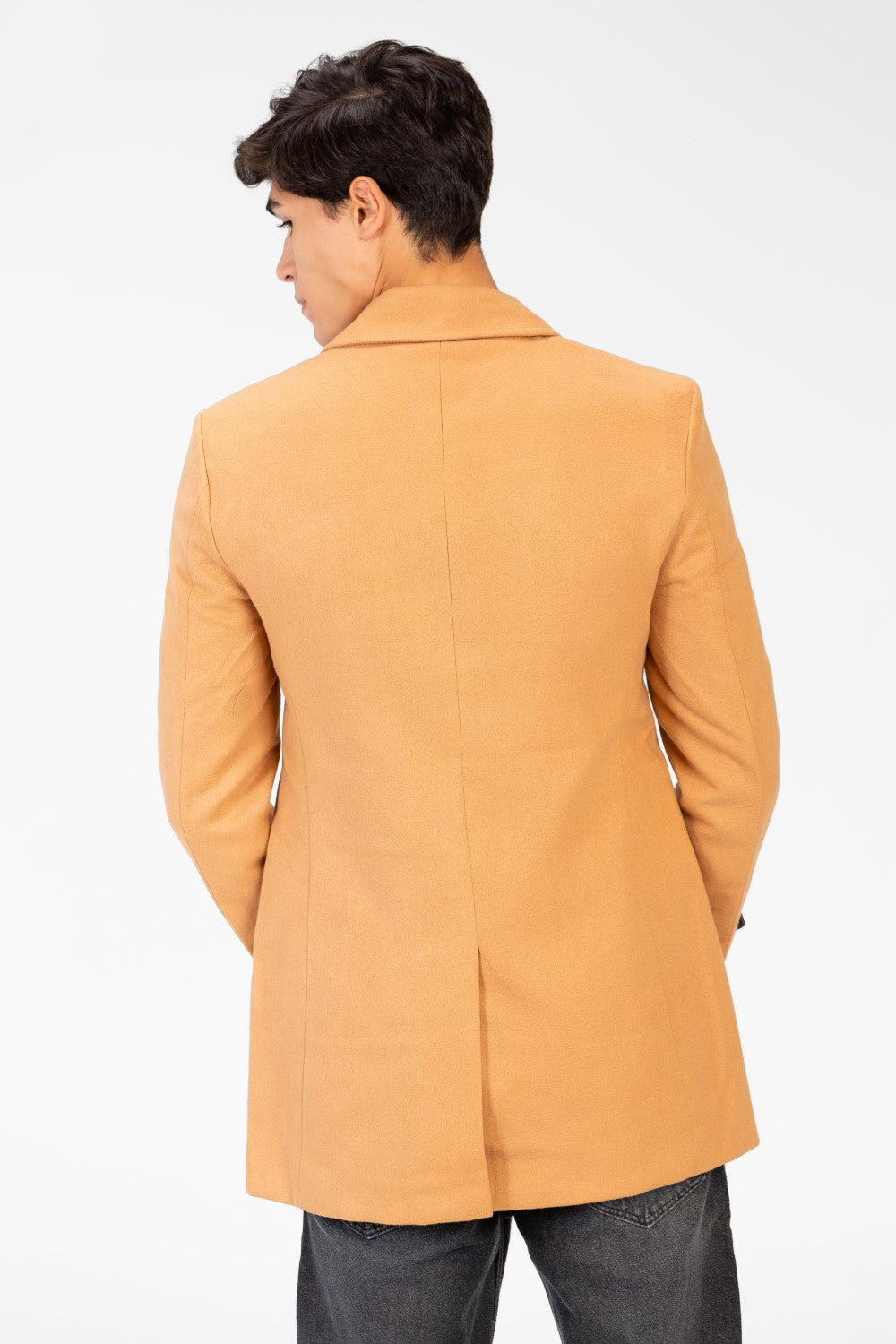 Men's Gogh Coat With Buttons And Front Pockets