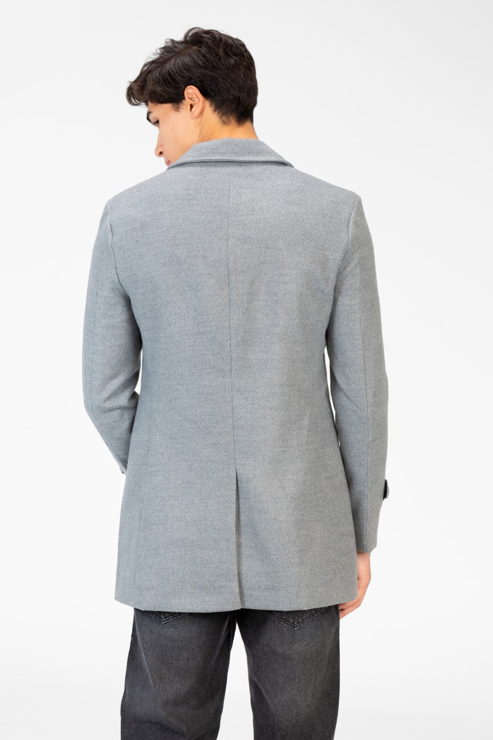 Men's Gogh Coat With Buttons And Front Pockets