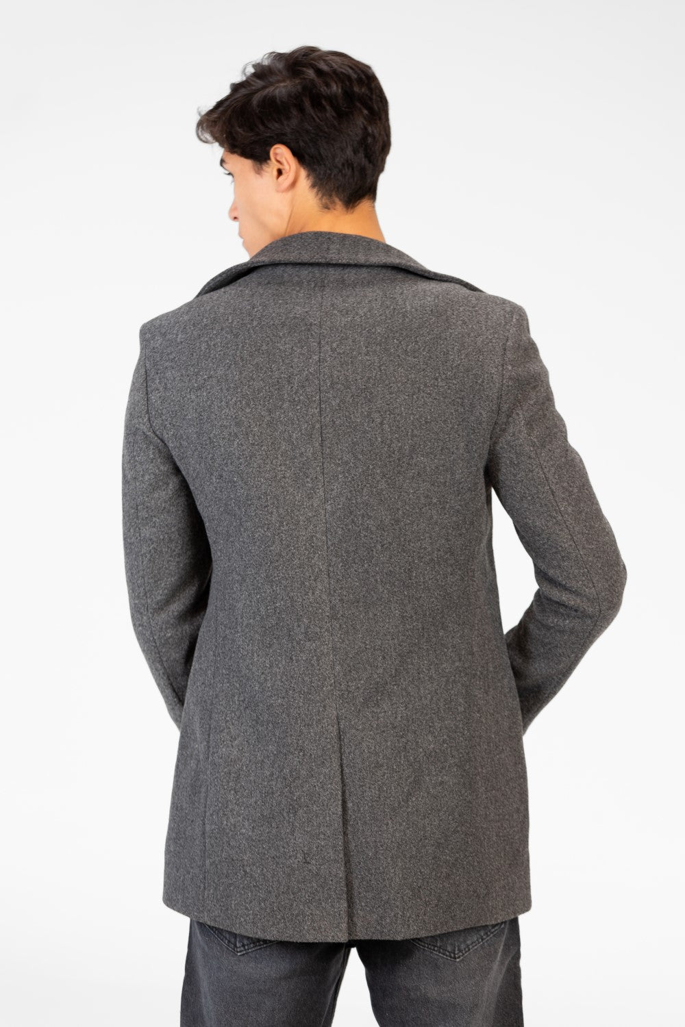 Men's Long Gogh Coat With Long Sleeves And Pockets