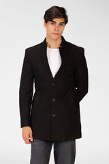 Men's Gogh Coat With Front Buttons And A Modern Cut