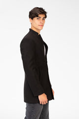Men's Gogh Coat With Front Buttons And A Modern Cut
