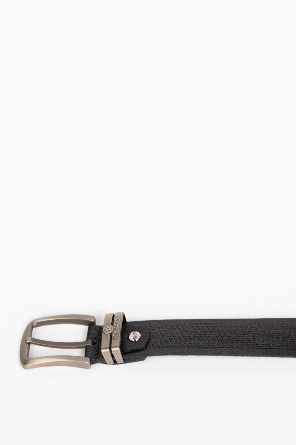 حزام جلد كاجوال رجالي من Tomato مع ثقوب نقطية