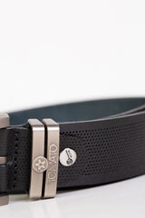 حزام جلد كاجوال رجالي من Tomato مع ثقوب نقطية