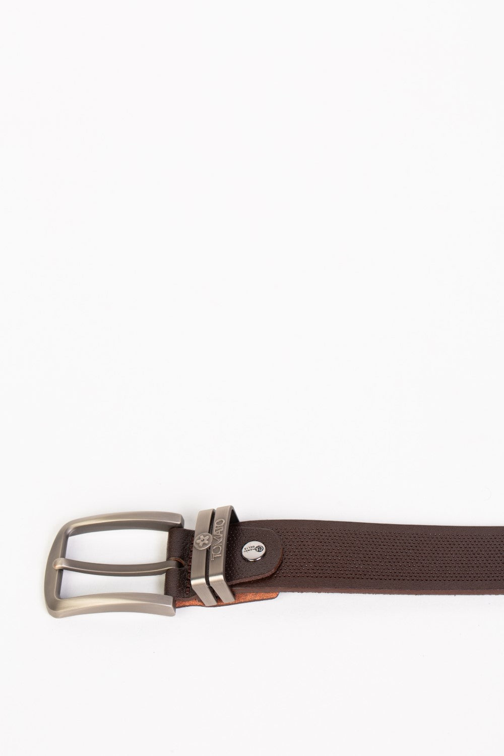 حزام جلد كاجوال رجالي من Tomato مع ثقوب نقطية