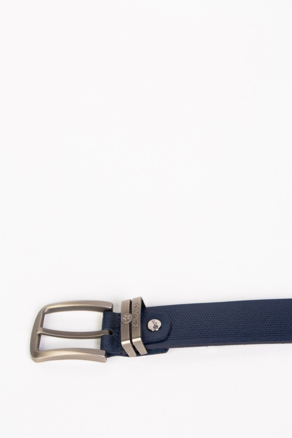 حزام جلد كاجوال رجالي من Tomato مع ثقوب نقطية