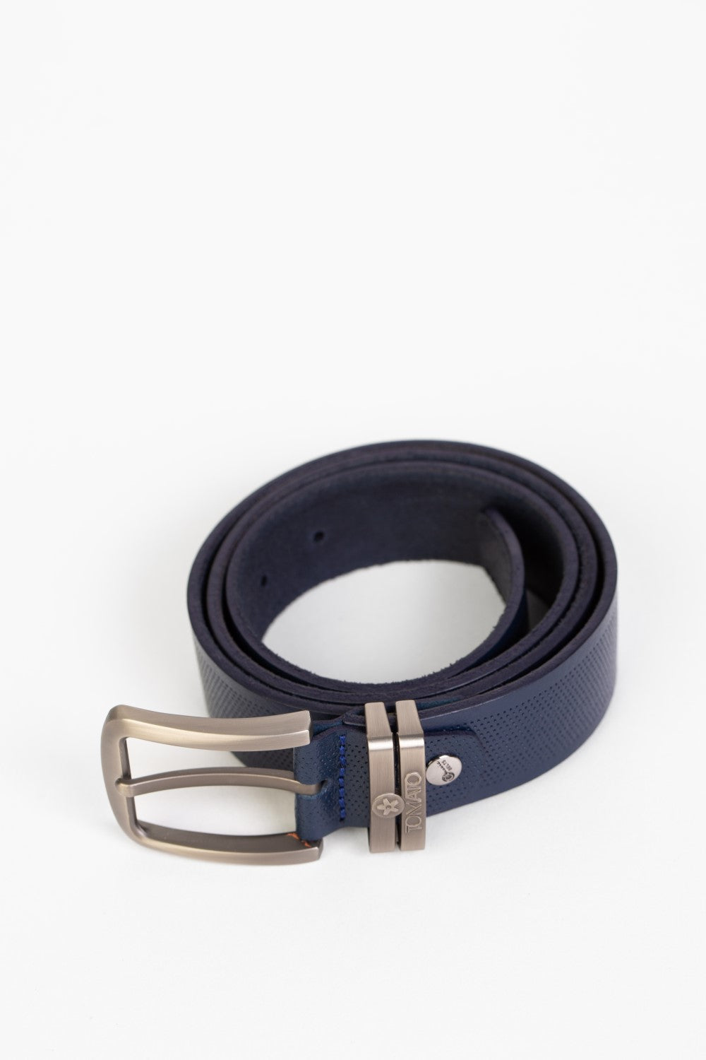 حزام جلد كاجوال رجالي من Tomato مع ثقوب نقطية