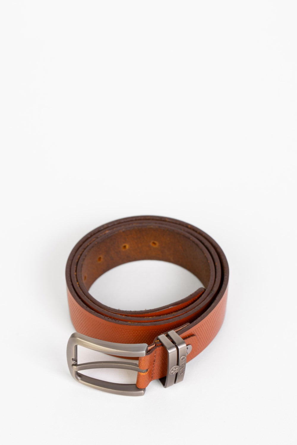 حزام جلد كاجوال رجالي من Tomato مع ثقوب نقطية