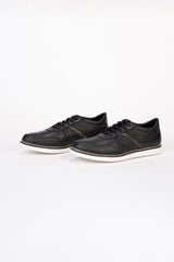 Mens Leather Shoes With Suede Part Suitable For Everyday Wear