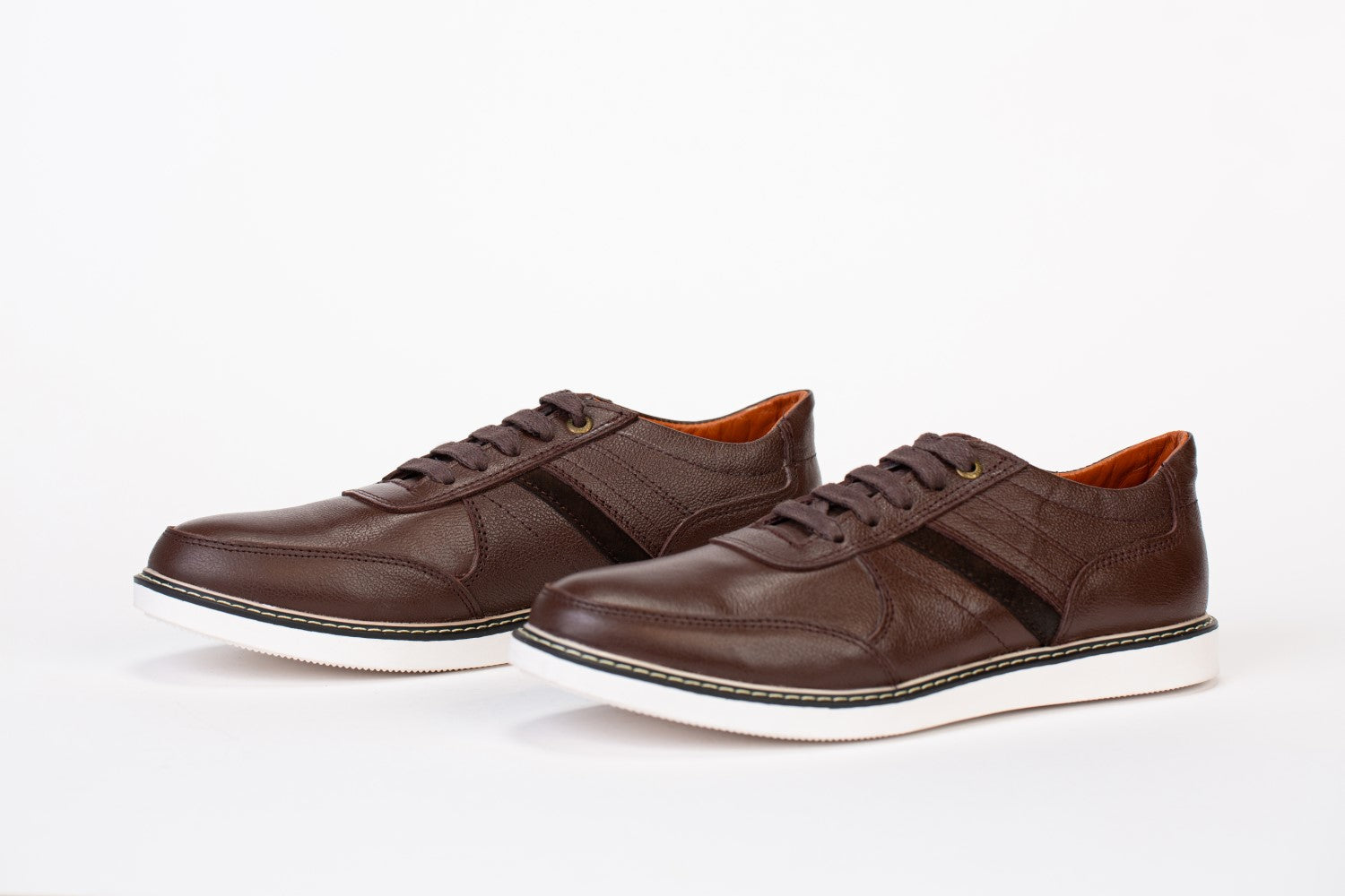 Mens Leather Shoes With Suede Part Suitable For Everyday Wear